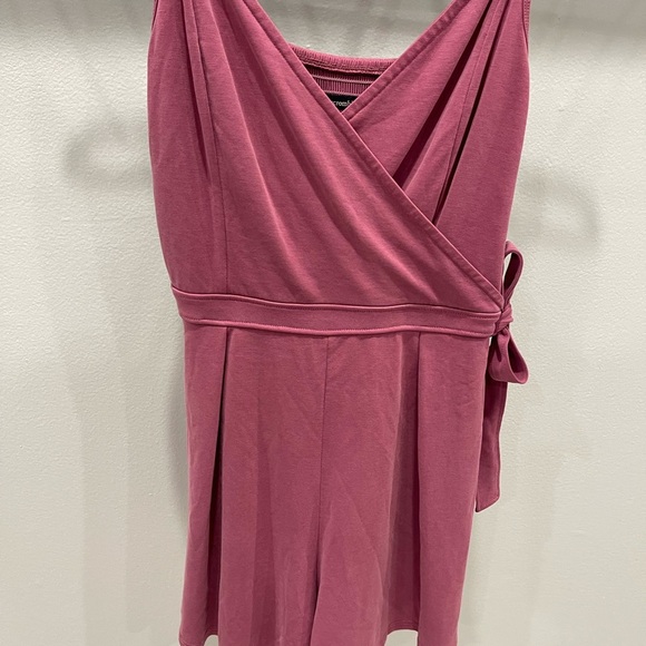 Elegant Mauve Wrap Dress - Picture 2 of 5